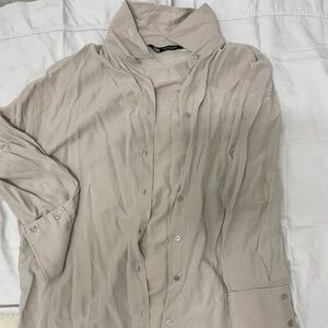 ZARA women’s button down shirt